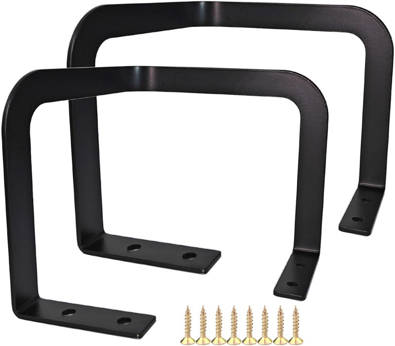Benbuoo Mattress Retainer Bar 2PCS, 5.5'' Corner, Black, Non Slip, Metal, Adult, MATTRESS COVER - Image 1